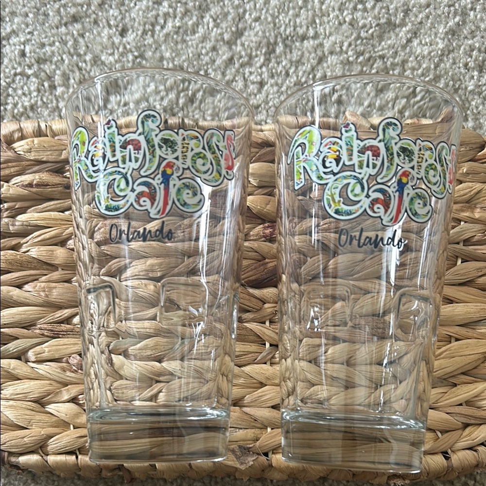 RAINFOREST Gray Drinkware Set with Decorative Design